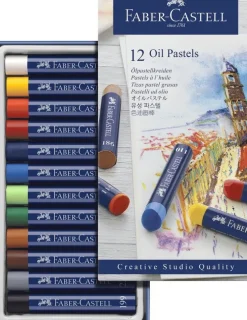Oljepastellkritor Faber-Castell Creative Studio 12 färger