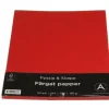 Papper A4 130g 50 ark röd