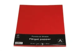Papper A4 130g 50 ark röd