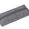 Pennfodral platt återvunnen filt grå
