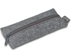 Pennfodral platt återvunnen filt grå