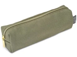 Pennfodral återvunnen canvas olivgrön