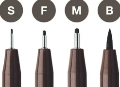 Pennset PITT Artist Pen 4-pack sepia