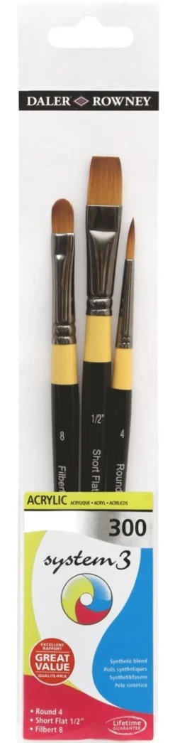 Pensel System3 3-pack