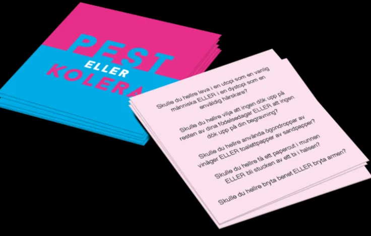 Pest eller kolera : Middagsspel