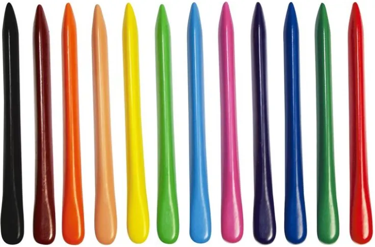 Plastkritor 12 färger