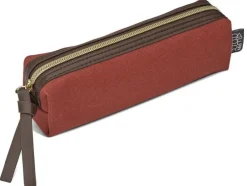 Premium pennfodral i canvas roströd