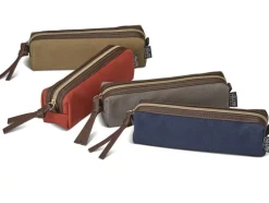 Premium pennfodral i canvas mossgrön