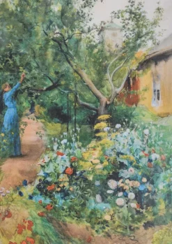 Pussel 1000 bitar - Carl och Karin Larsson : Trädgårdsscen från Marstrand