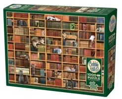 Pussel 1000 bitar - The Cat Library