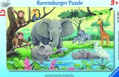 Pussel 15 bitar African Animals