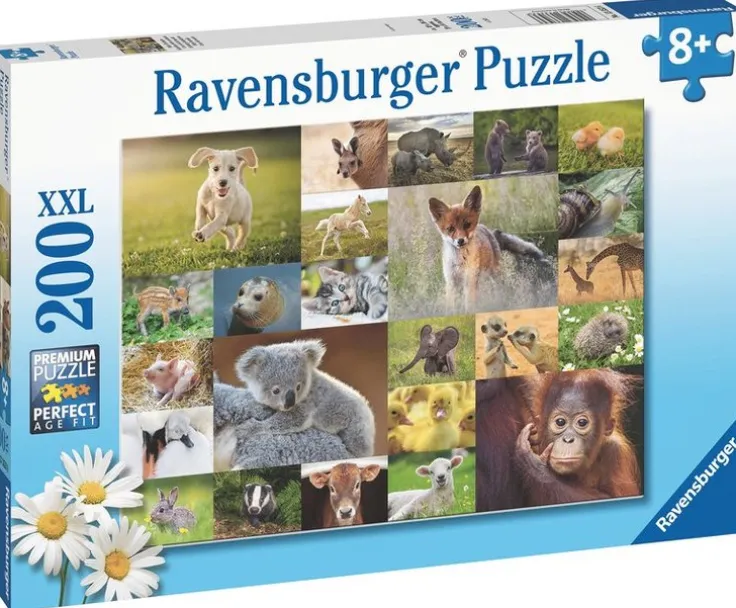 Pussel 200 bitar Animal Babies