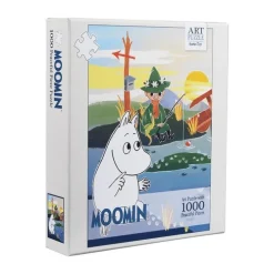 Pussel 1000 bitar Art Puzzle Moomin On Bridge
