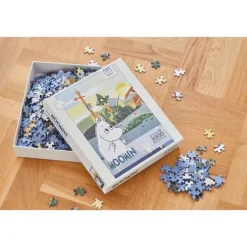 Pussel 1000 bitar Art Puzzle Moomin On Bridge