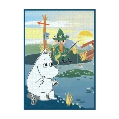Pussel 1000 bitar Art Puzzle Moomin On Bridge