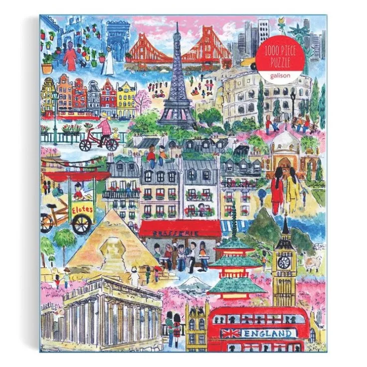 Pussel 1000 bitar Cities Around The World