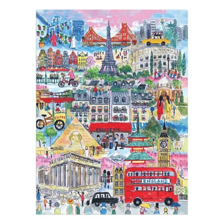 Pussel 1000 bitar Cities Around The World