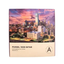 Pussel 1000 bitar Dallas i solnedgång