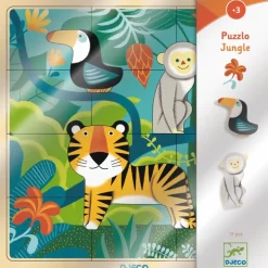 Pussel 15 bitar djungel