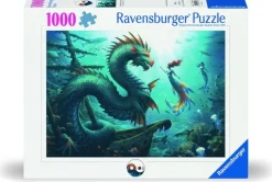 Pussel 1000 bitar Enchanted Depths Dragon Mermaid