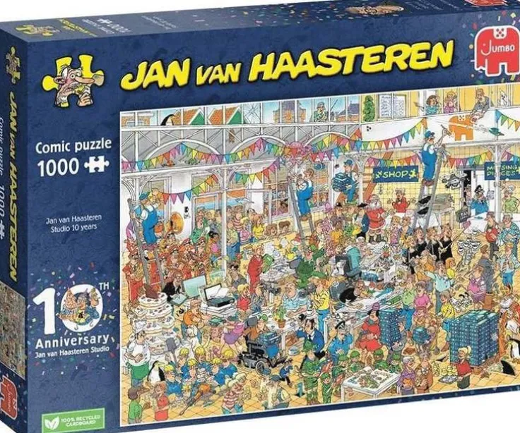 Pussel 1000 bitar Jan van Haasteren - 10th Anniversary JvH Studio