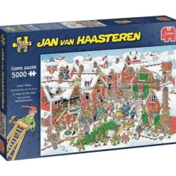 Pussel 5000 bitar Jan van Haasteren - Santa's village