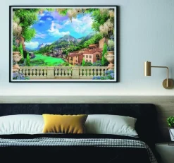 Pussel 3000 bitar Lush Terrace on Lake High Quality Collection