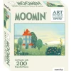 Pussel 200 bitar Mumin Art Puzzle grön