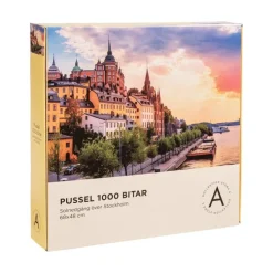 Pussel 1000 bitar Solnedgång över Stockholm