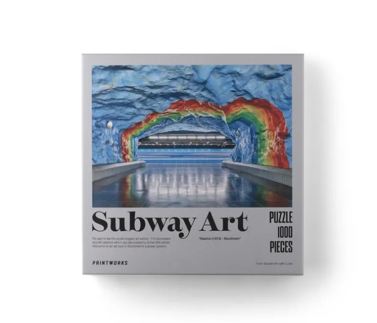 Pussel 1000 bitar Subway Art Rainbow