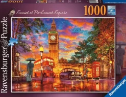 Pussel 1000 bitar Sunset At Parliament Square