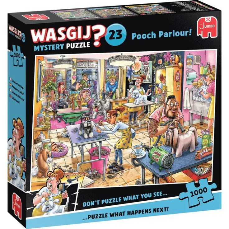 Pussel 1000 bitar Wasgij - Mystery 23 Pooch Parlour!