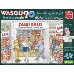 Pussel 1000 bitar Wasgij Retro Mystery 7: Everything must go