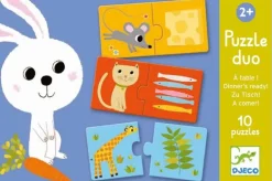 Pussel duo - djur & mat