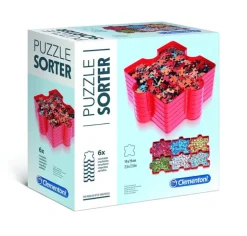 Pusselsorterare 6 delar röd