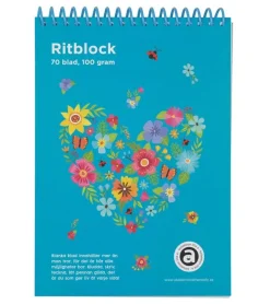Ritblock A5 Hjärta