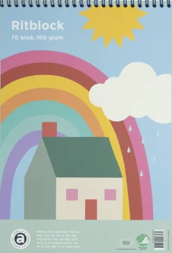 Ritblock A4 Regnbåge