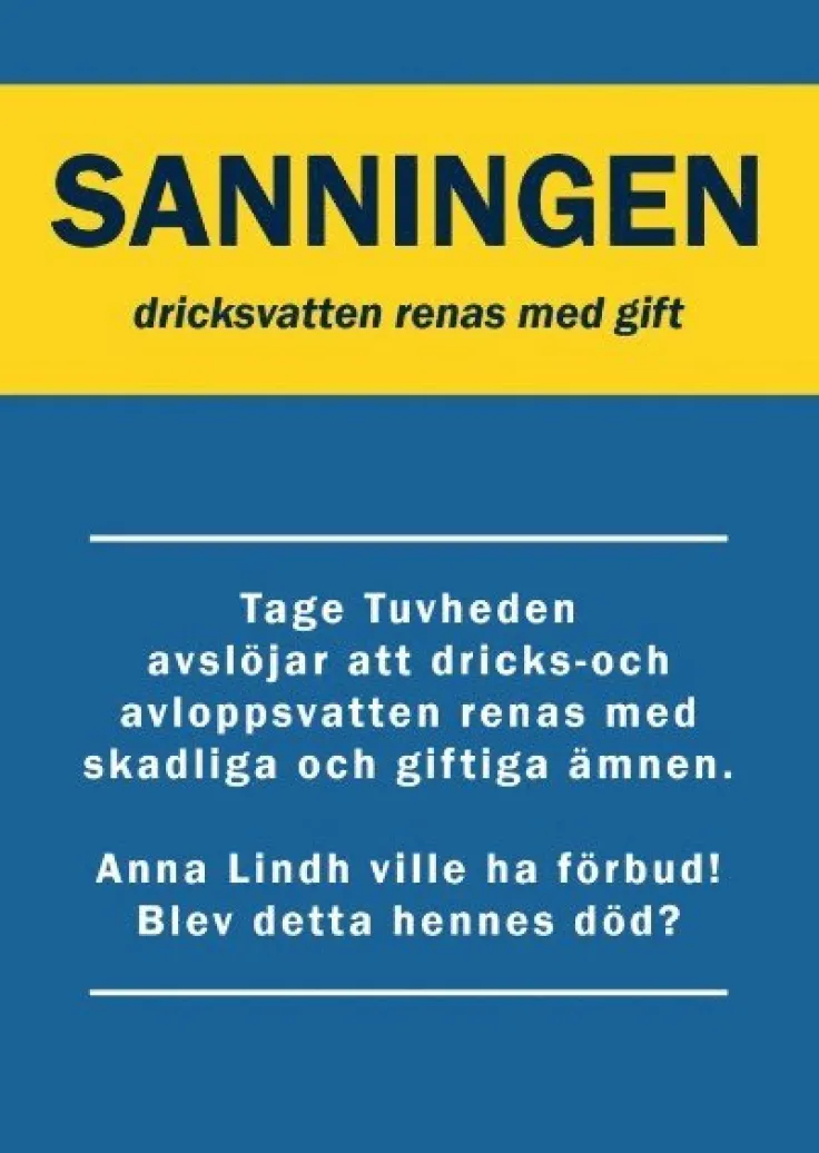 Sanningen : dricksvatten renas med gift