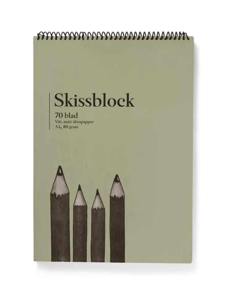 Skissblock A3 80g 70 blad