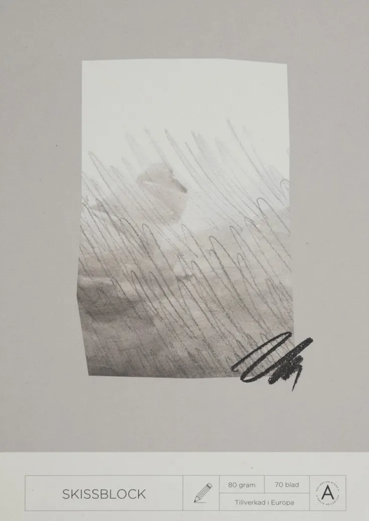Skissblock A4 80g 70 blad