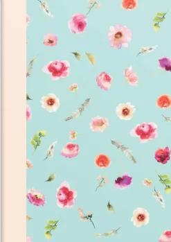 Skrivhäfte A6 linjerad Elin blomma mint