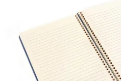 Spiralblock A4 linjerad marinblå