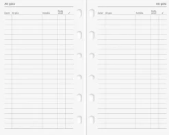 Systemkalender Compact konstläder svart