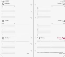 Systemkalender Regent konstläder svart