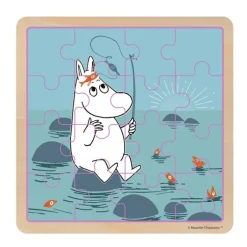 Träpussel 16 bitar Moomin Fishing
