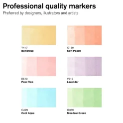 Tuschpenna Promarker 6 Pastel tones