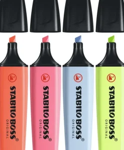 Överstrykningspenna Stabilo Boss pastell 4 färger