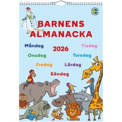 Väggkalender 2026 Barnens Almanacka