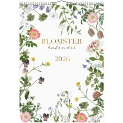 Väggkalender 2026 Blomster A4