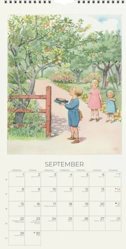 Väggkalender 2025 Elsa Beskow Årets saga